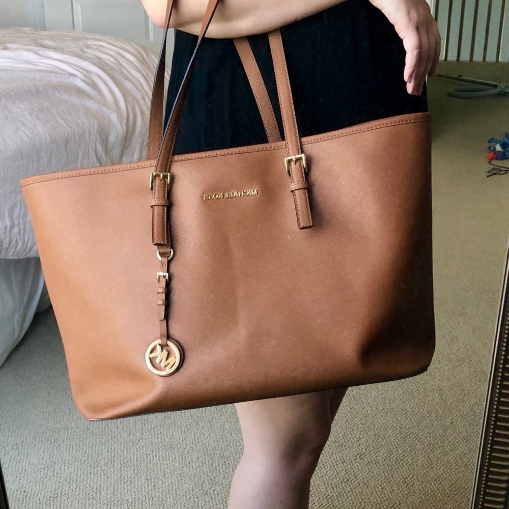 Camel Michael Kors Tote Bag